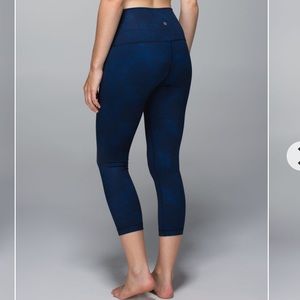 Lululemon Wunder Under Crop II *Print (Roll Down)